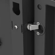 High plastic cabinet 4 reinforced shelves 88x45x181H cm. black Garage XL