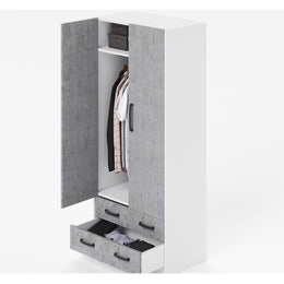 2 Doors Wardrobe With Drawers H.210