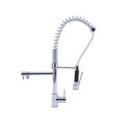 Kitchen mixer tap with chrome finish shower h.66x32 cm