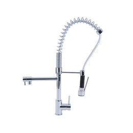Kitchen mixer tap with chrome finish shower h.66x32 cm