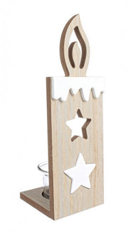 6x Laurel Star H25 Candle