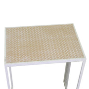 Metal column Lucilla 2 pcs white