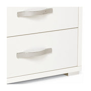 Bedside table with 2 white ash drawers in melamine wood 36x52xH 43