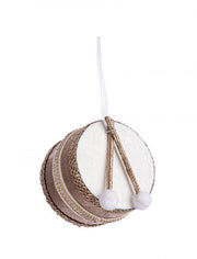 4x White Witney Drum Pendant