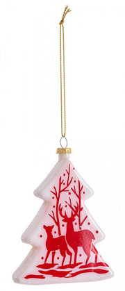 12x Reindeer Pine White Pendant