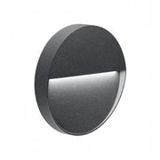 Round Aluminum Cast Applique with Satin Graphite Diffuser