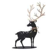 Black and gold metal reindeer cm30x7h41