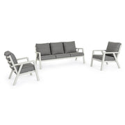 3 pcs lounge set with Truman Lunar cushions