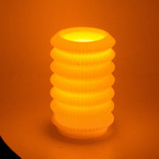 Led candle lantern orange fountain cmø13,5h20