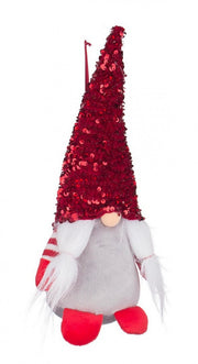 12x Red Glitter S Santa Claus Stand