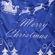 Led fabric runner with blue reindeer cm32x182x0,5