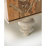 Sideboard 4 doors 1 drawer in brown mango wood 47x 160x h. 75 cm