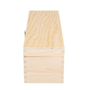 Natural wood wine crate box for 1 champagne bottle cm38x13h12
