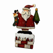 Santa claus wood with 7 led cm28x3h43