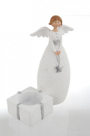 Set of 4 Angel Abigail Candle Holders