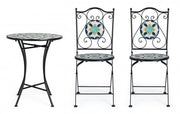 Promo set Positano table with iron chairs