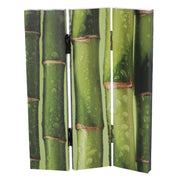Bamboo 3-Panel Printed Room Divider - 120.6x2.5xH180.6x2.5cm