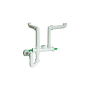 Compact self-cleaning sink siphon 2 ways 1