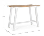 Skipper Bar Table 131X73 White Yk11