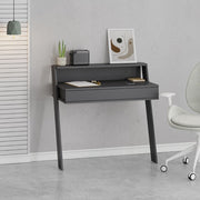Cowork anthracite wall desk with drawer 94 cm.