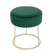 Clarissa pouf green gold cm 35 x 40 h