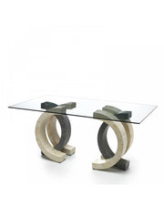 Fixed table 180 x 100 - Transparent - Olimpia