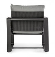Garden armchair in Anthracite aluminum MERRIGAN YK13 74x78x h84 cm