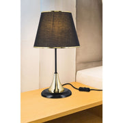 Aden metal table lamp and black fabric lampshade ASZ1632