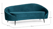 Seraphin Deep 2 seater sofa with velvet effect