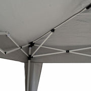 Arizona steel gazebo 3x3m automatic gray polyester 160gr - m2