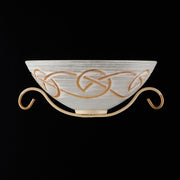 Ivory Decape iron applique with Gold finishing one light 33x16x h13 cm