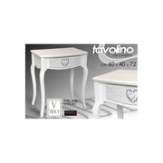 Antique shabby white coffee table cm 60 x 40 x 72 h
