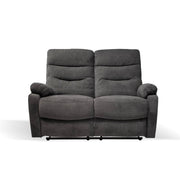 Dark Grey 2-Seater Sofa with 2 Electric Recliners - 145cm x 92cm x 109cm