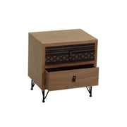 Mobile budapest urban comodino 2 cassetti cm 40x30 x h46