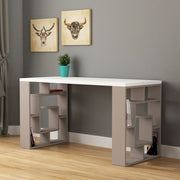 Labirent desk 140 dove gray white
