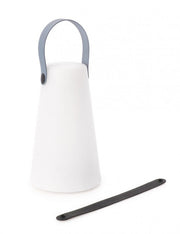 Cylindrical LED garden lamp in Polyethylene