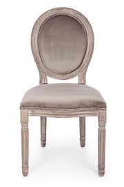 2x Tortora chair in classic style upholstered wood