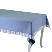 Stripe tablecloth air force blue edge cm5 thread dyed cm140x240