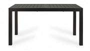 Extendable outdoor table in Anthracite aluminum 140 - 210x77x h75 cm