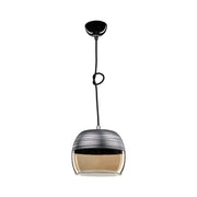 Punto pendant lamp ASZ0857 black inverted glass diffuser