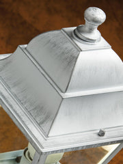 Aluminum Floor Lamp with White Silver Glass Diffusers