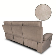 Milano sofa 3 seater 2 beige manual recliners