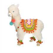 Fabric llama puppet cm28x11,5h34