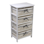 Hilary chest of 4 drawers white cm46x32xh81
