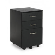 Office chest of drawers in MDF with three drawers Black NADIR 40x44x h65 cm