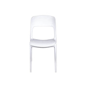 Garden Chair In White Risto Polypropylene 47X52X H83 Cm