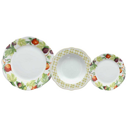 Dinnerware Set 18 Pieces Florence Multicolor Porcelain