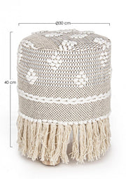 Veracruz Nat-Black Stool D30