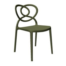 Lovely Olive Green Polypropylene Chair L59 x W53 x H82 cm