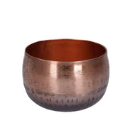 Round copper metal candle holder 1p cmø12/13h9